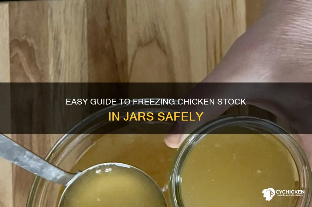 how to freeze chicken stock in jars
