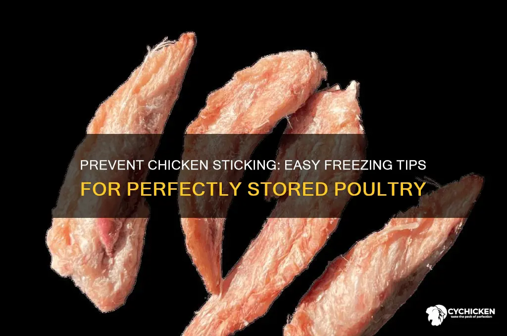 how to freeze chicken without it sticking together