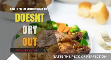 Freezing Cubed Chicken: Tips to Keep it Moist