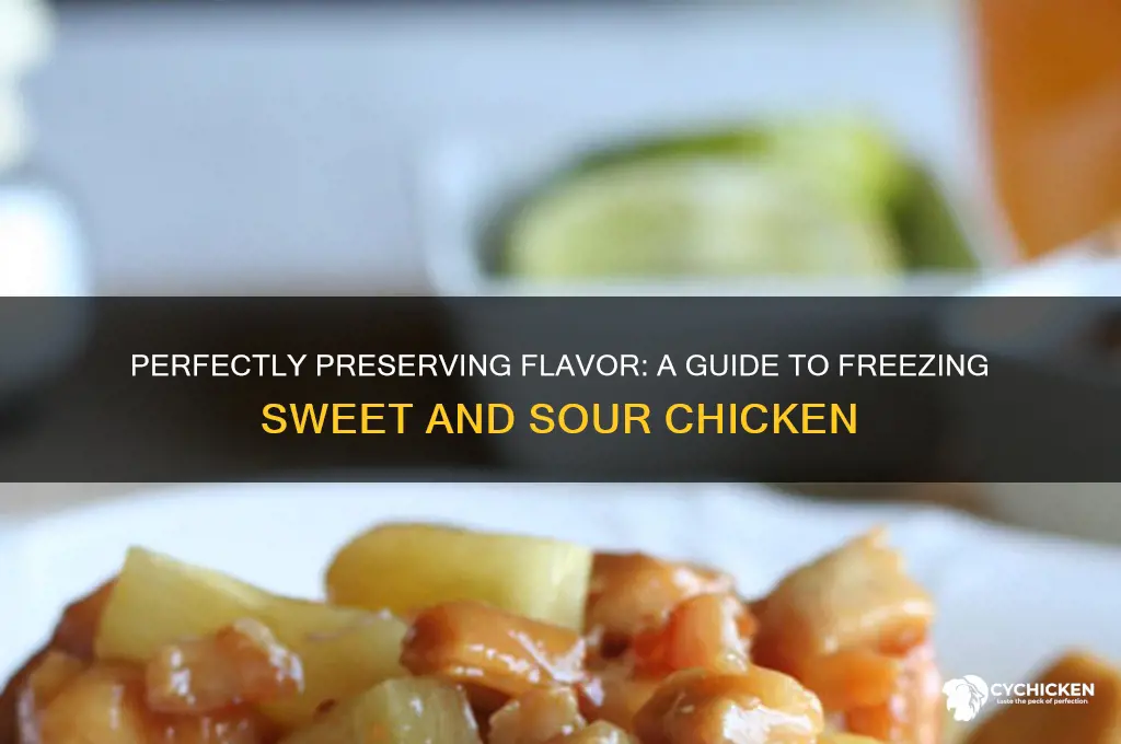 how to freeze sweet and sour chicken
