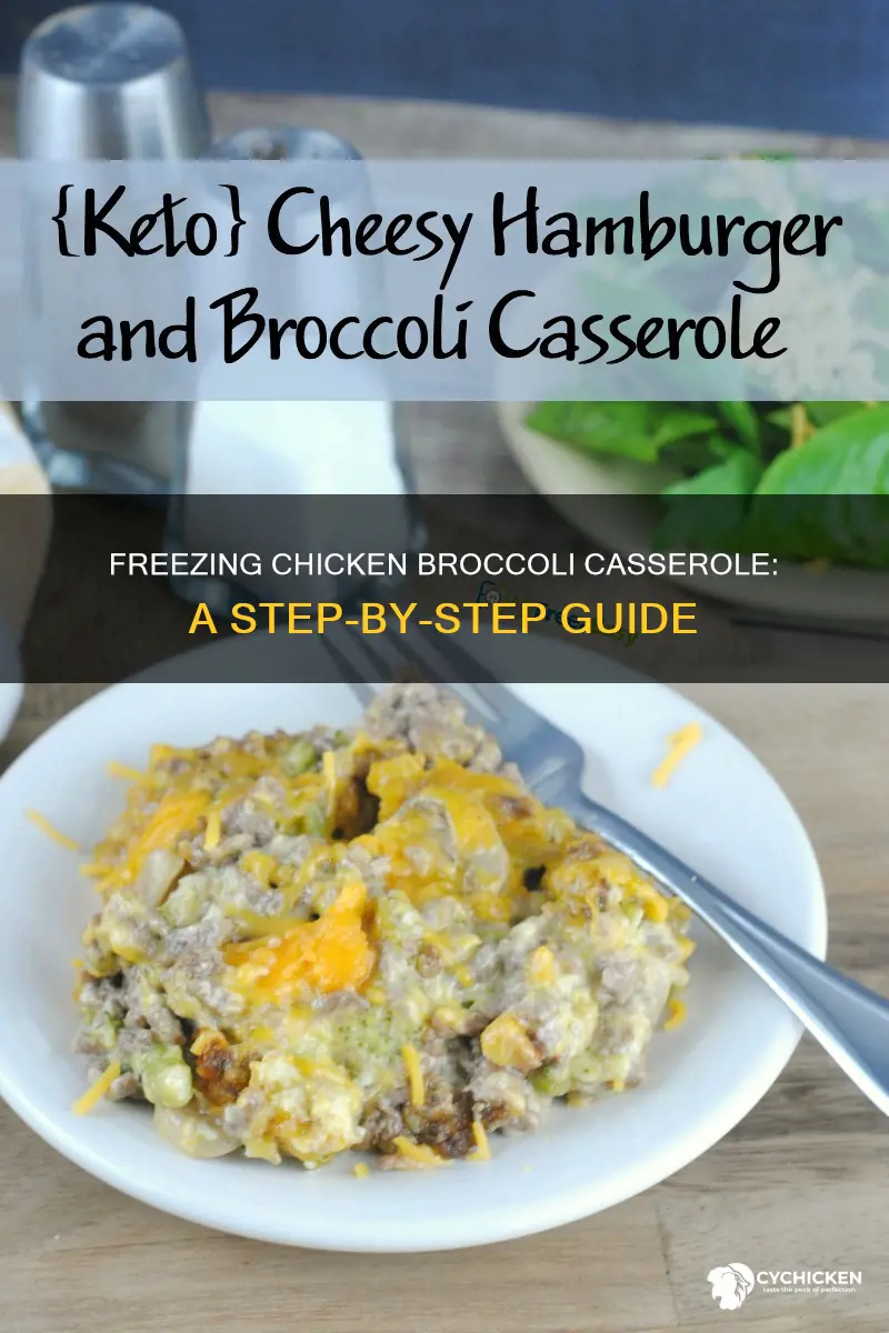 how to freeze zebroccoli casserole with rice and chicken