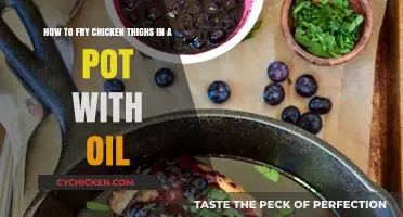 Perfectly Crispy Chicken Thighs: Frying in a Pot with Oil