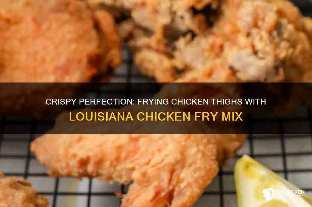how to fry chicken thighs with louisiana chicken fry mix