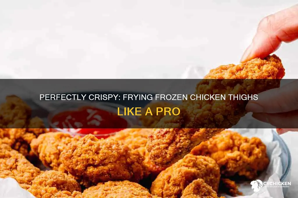 how to fry frozen chicken thighs