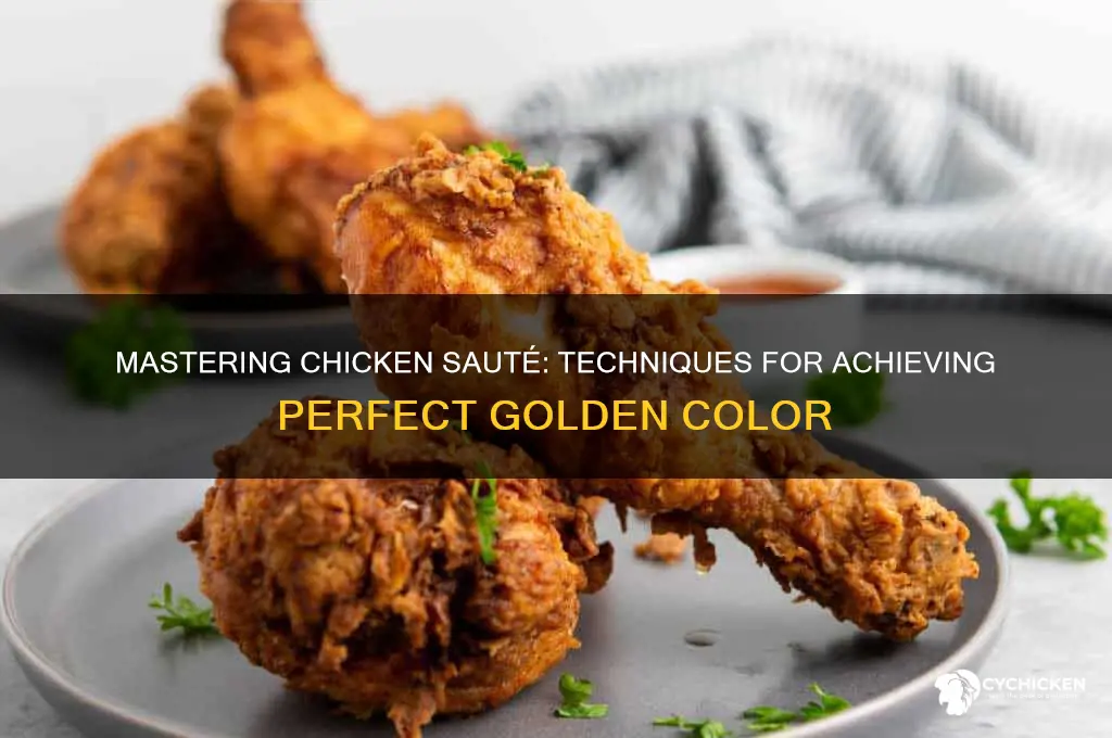 how to gain color when sauteeing chicken