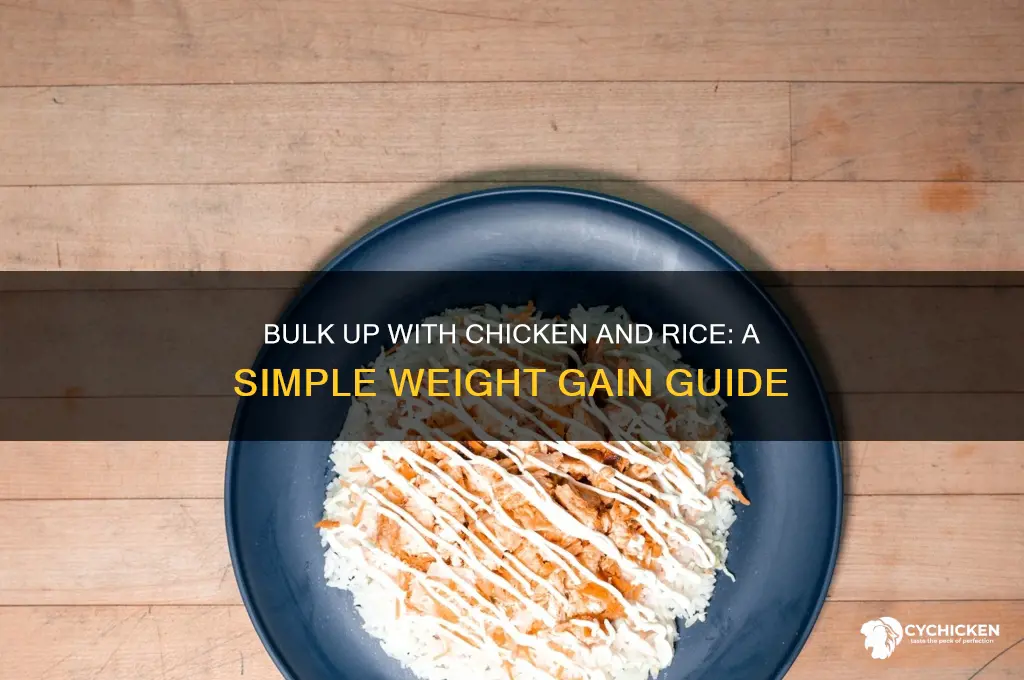 how to gain weight off chicken n rice