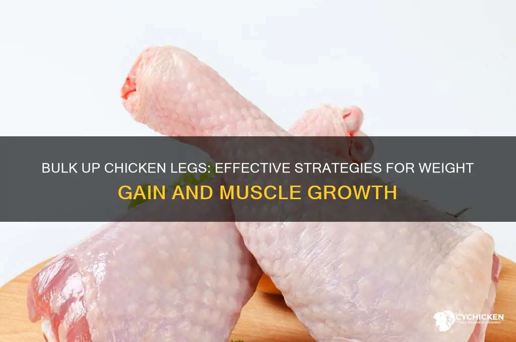 how to gain weight on chicken legs