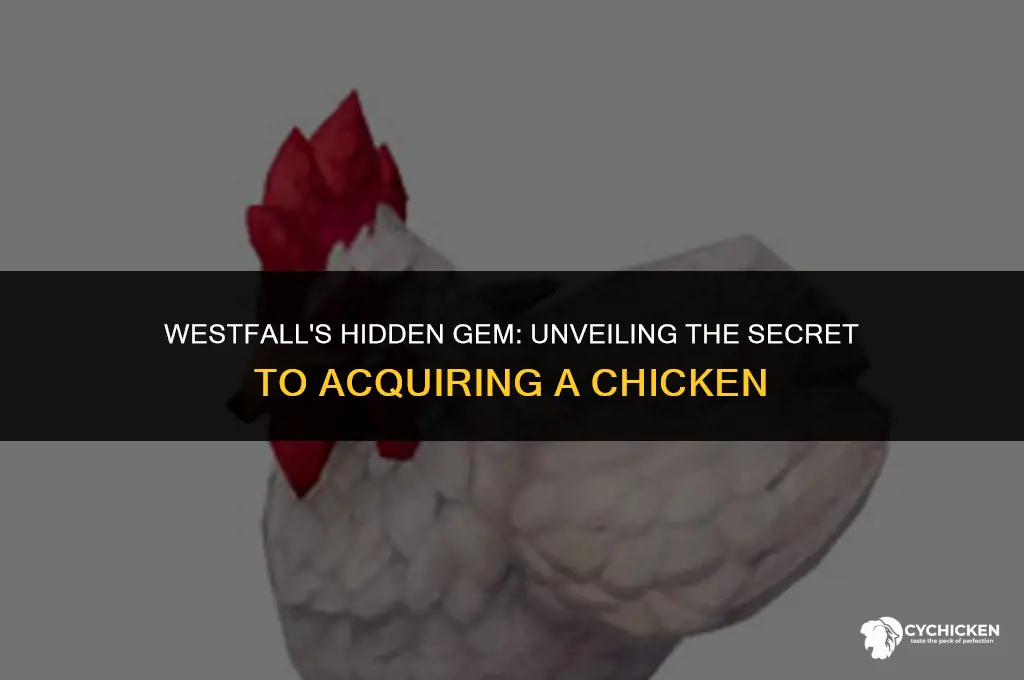 how to get a chicken from westfall