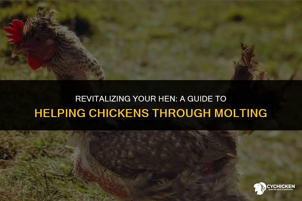 how to get a chicken out of a molt