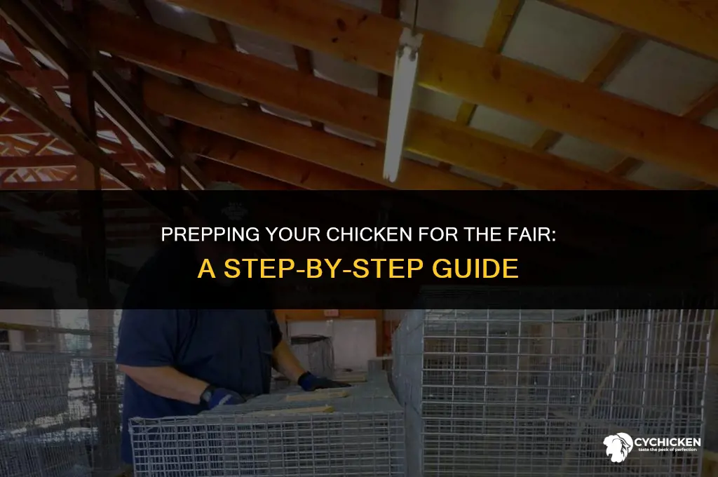 how to get a chicken ready for the fair
