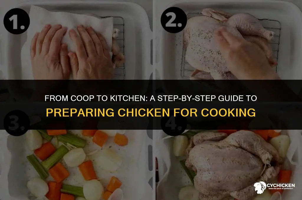 how to get a chicken ready to cook in steps