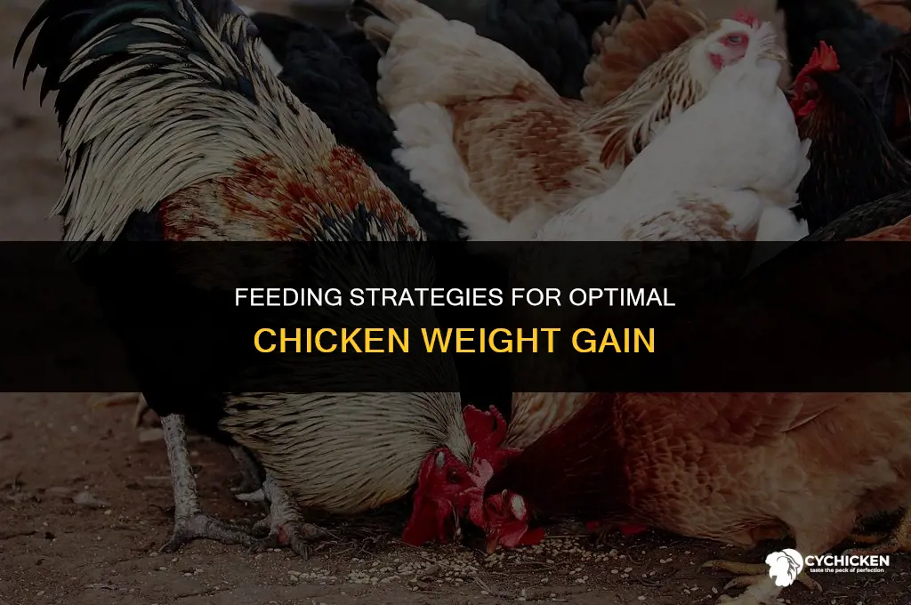 how to get a chicken to gain weight
