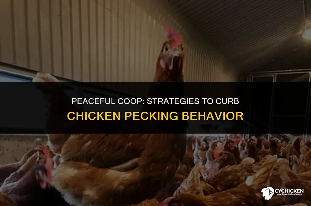 how to get a chicken to stop pecking other chickens