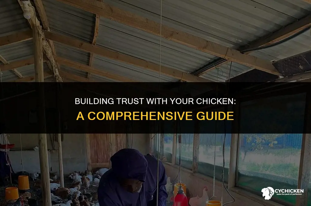 how to get a chicken to trust you