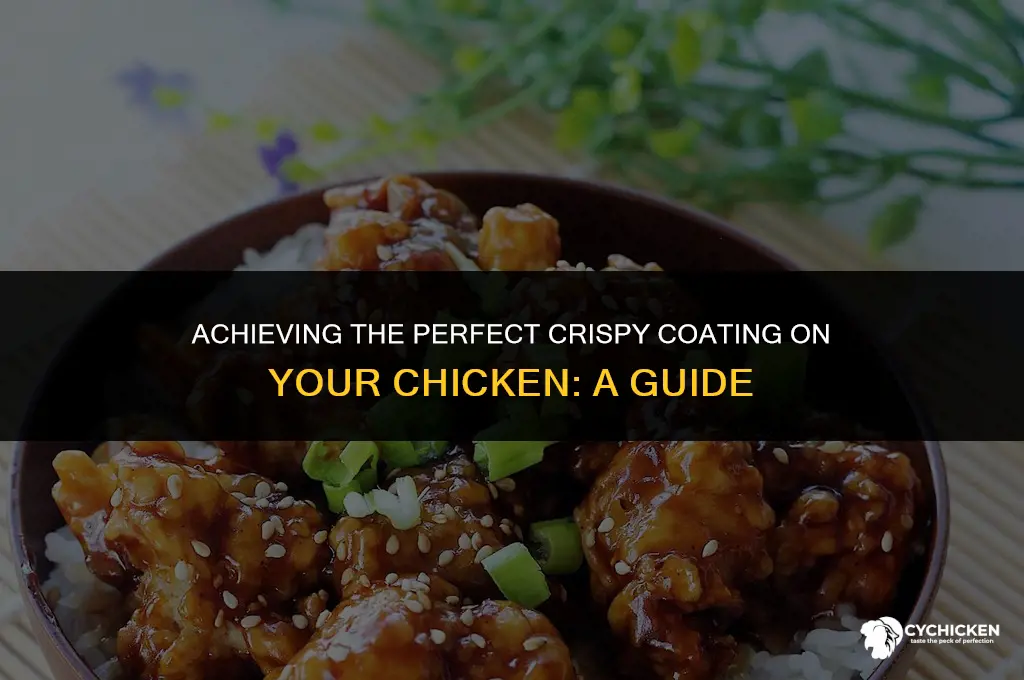 how to get a crispy coating on chicken