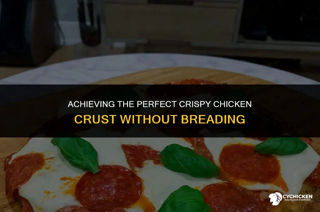 how to get a crust on chicken without breading