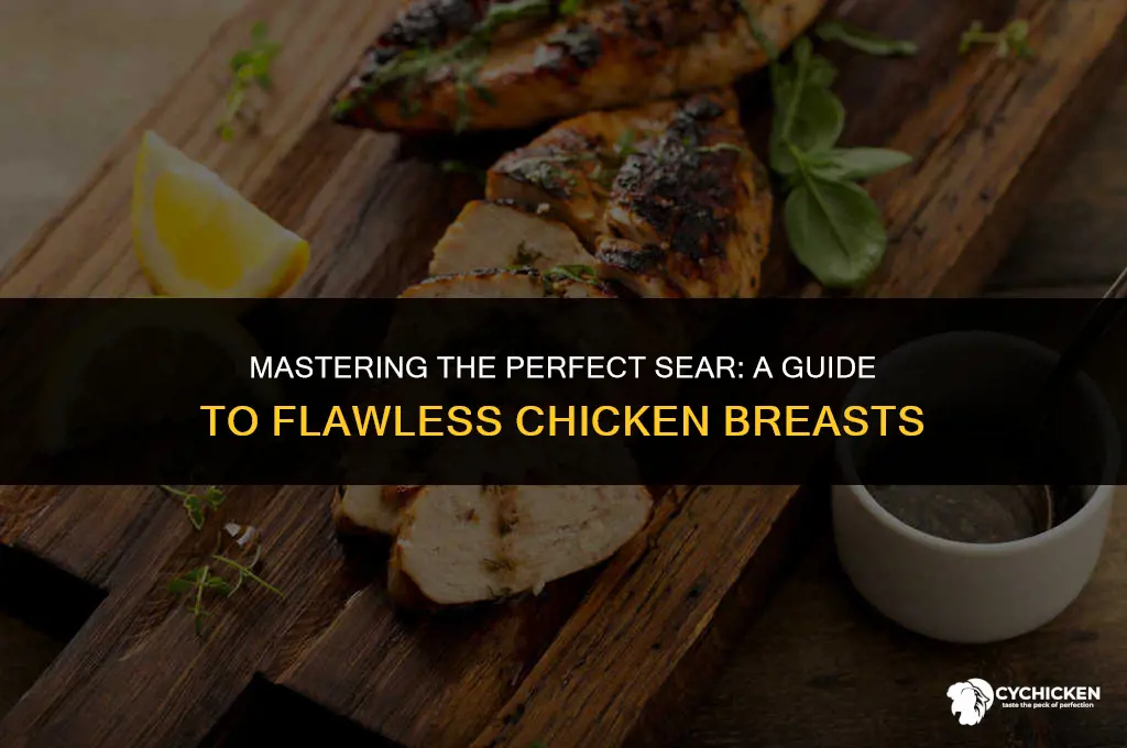 how to get a even sear on a chicken breast