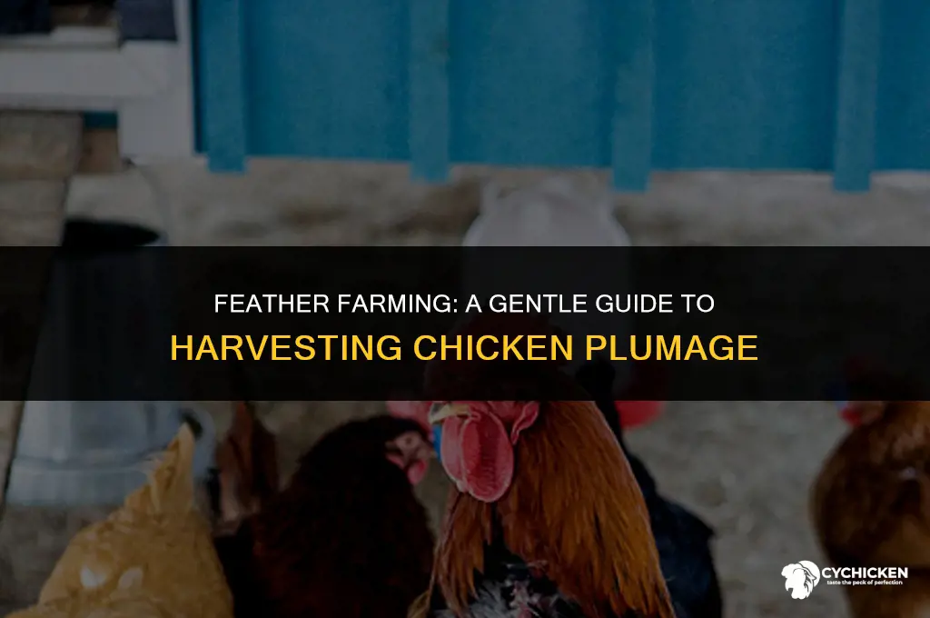 how to get a feather from a chicken