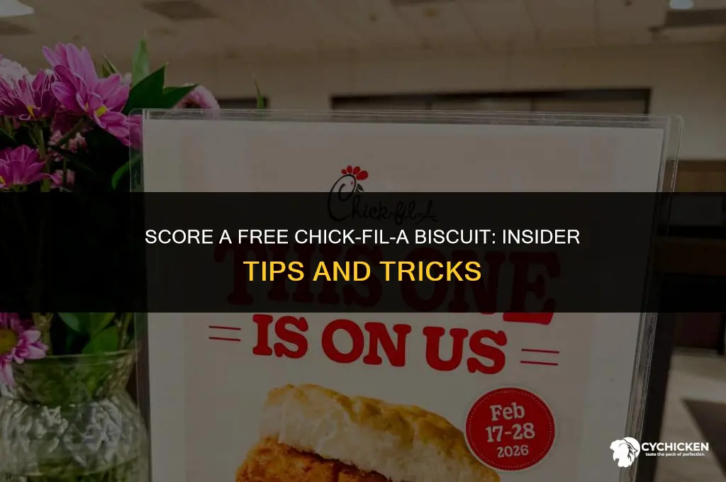 how to get a free chick fil a biscuit