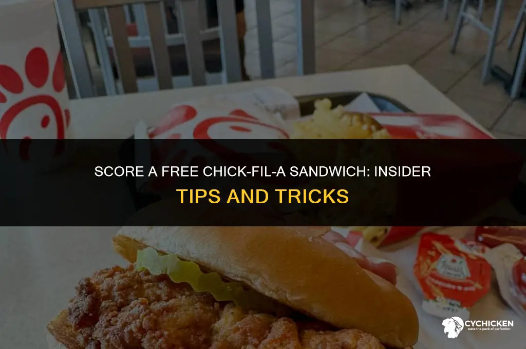 how to get a free chick-fil-a sandwich