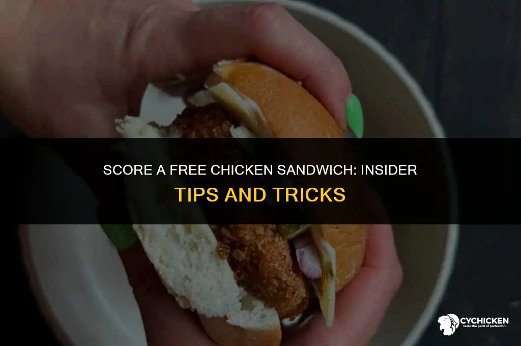 how to get a free chicken sandwich