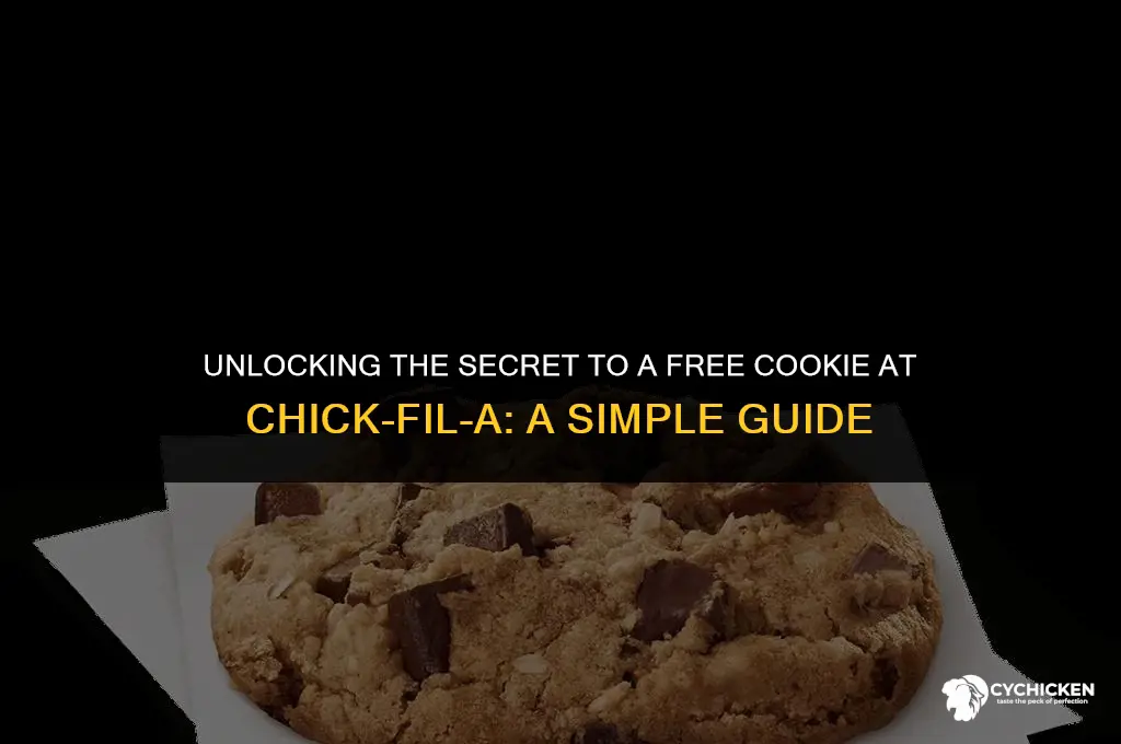 how to get a free cookie at chick fil a