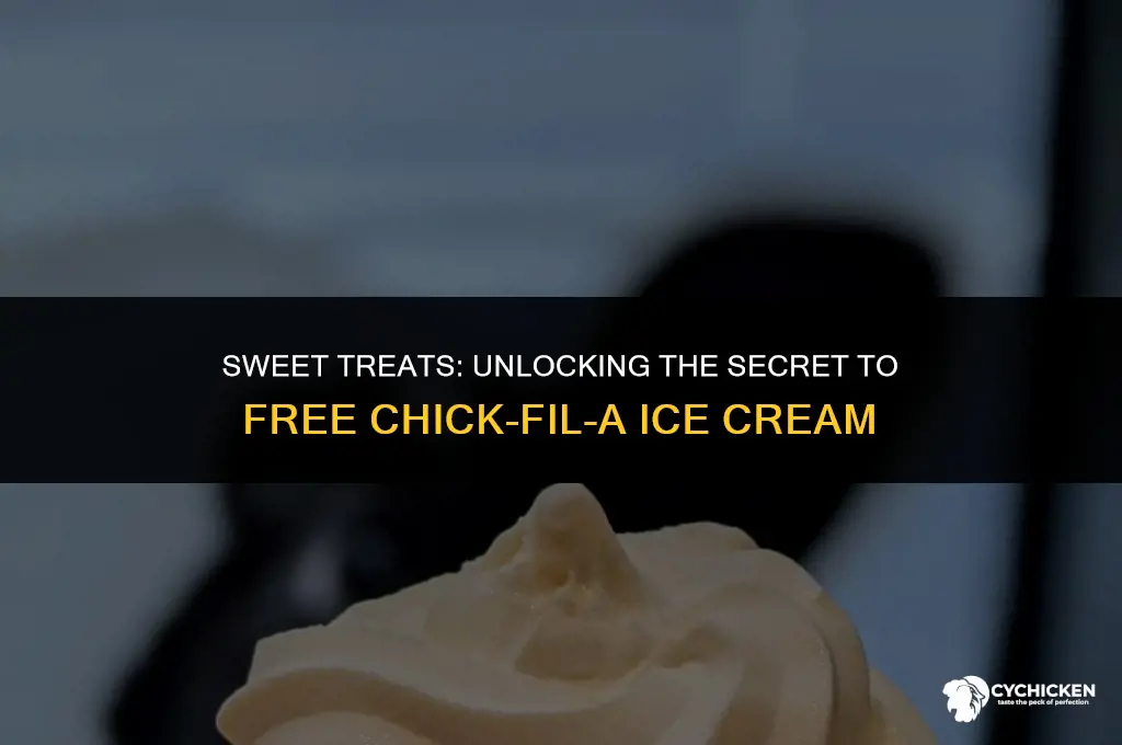 how to get a free ice cream from chick-fil-a