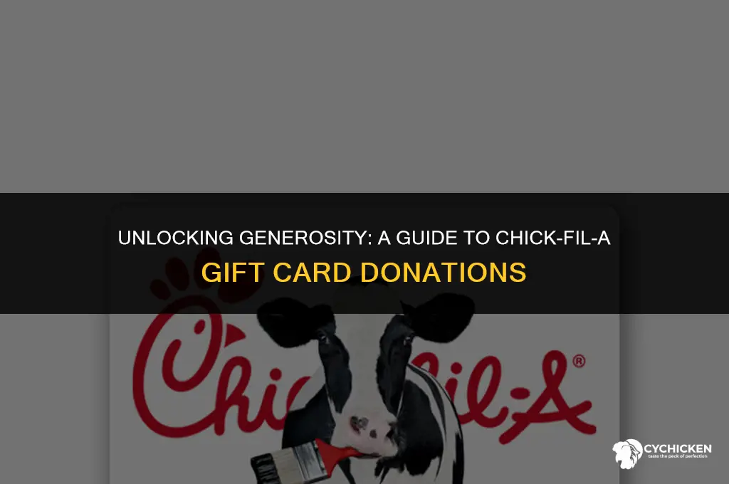 how to get a gift card donation from chick fil