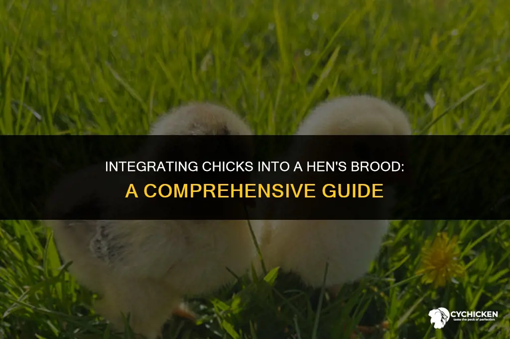 how to get a hen to accept chicks
