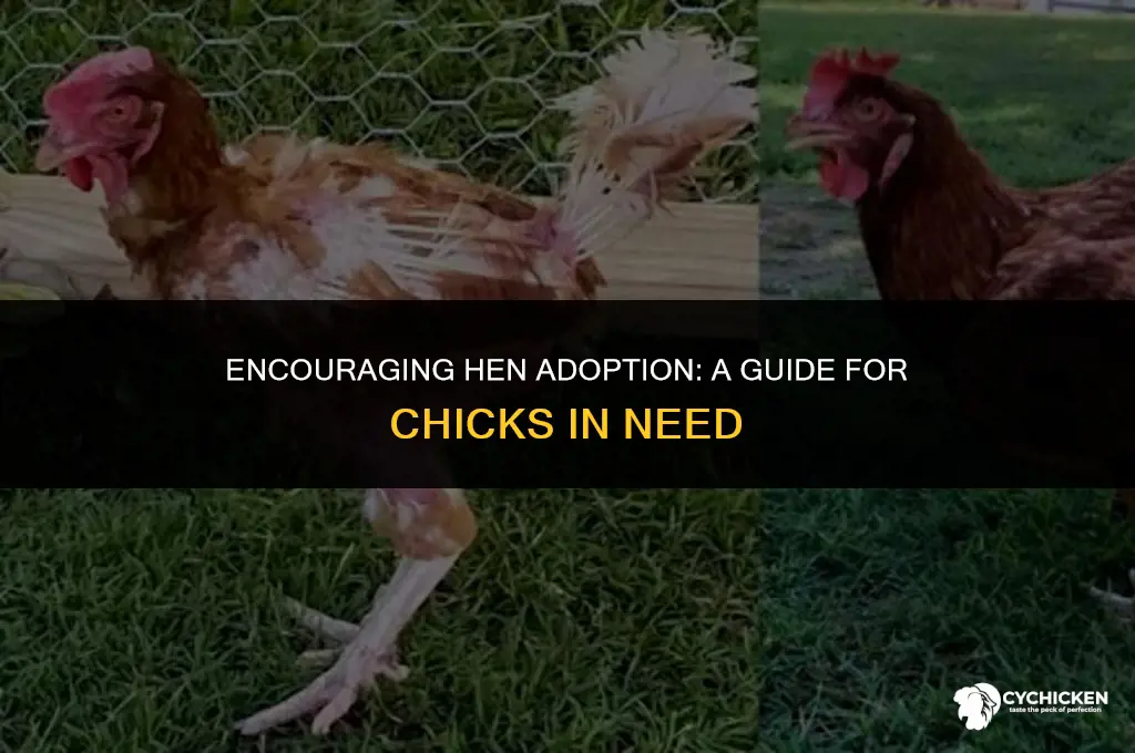 how to get a hen to adopt chicks