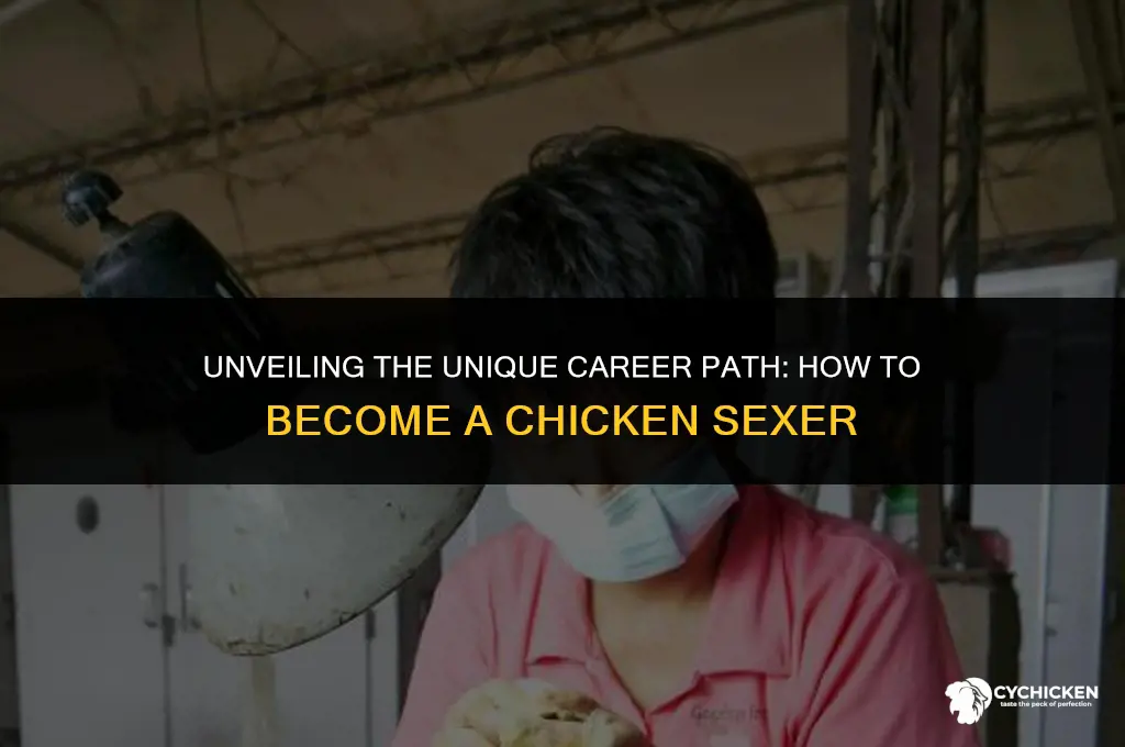 how to get a job as a chicken sexer