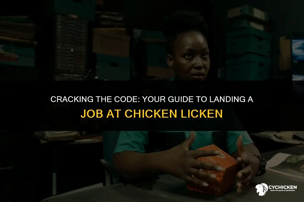 how to get a job at chicken licken
