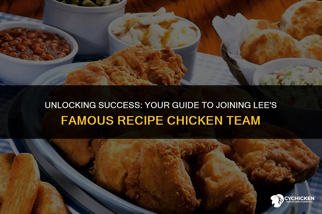 how to get a job at lees famous recipe chicken