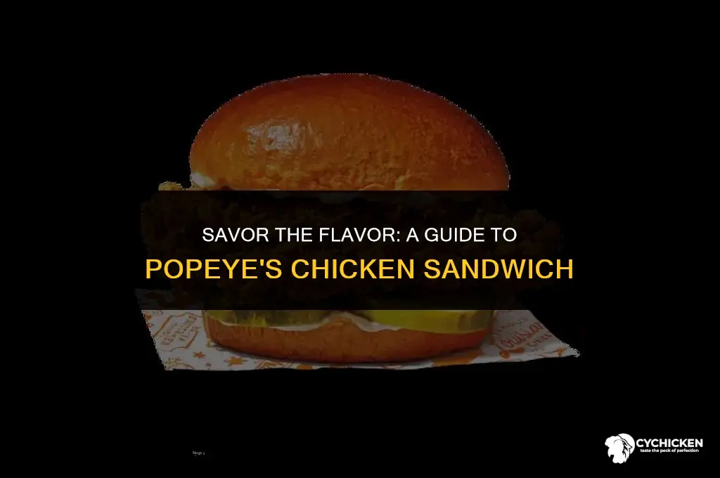 how to get a popeye chicken sandwich