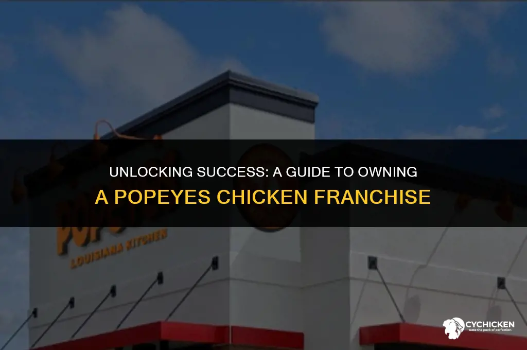 how to get a popeyes chicken franchise