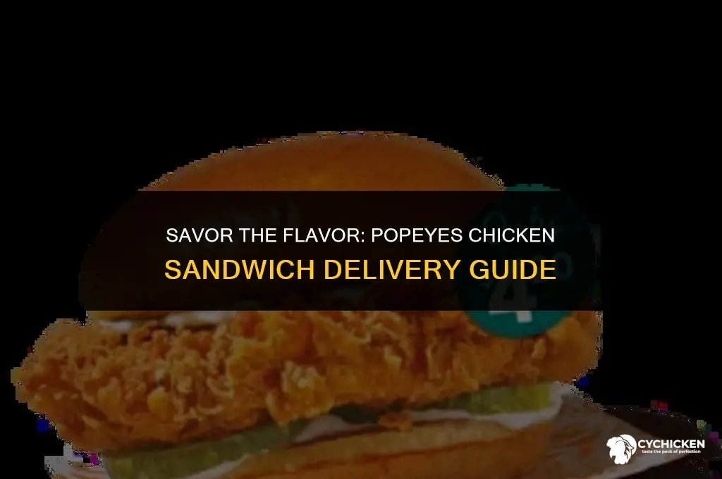 how to get a popeyes chicken sandwich delivered