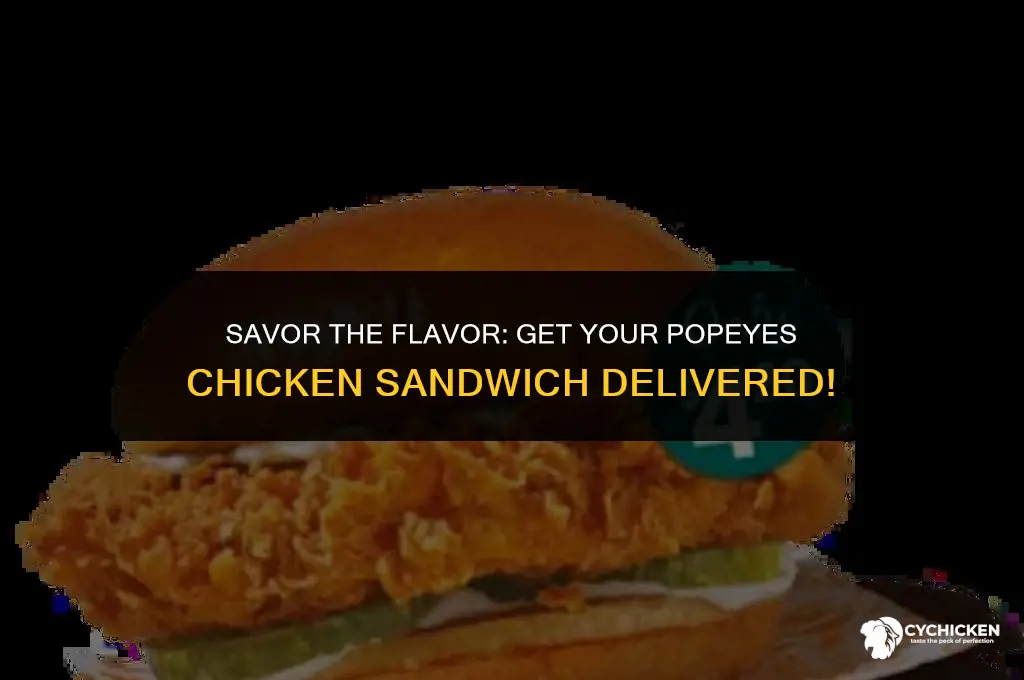 how to get a popeyes chicken sandwich mailed to you