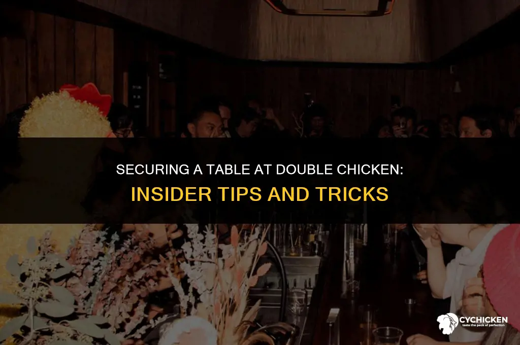 how to get a reservation at double chicken please