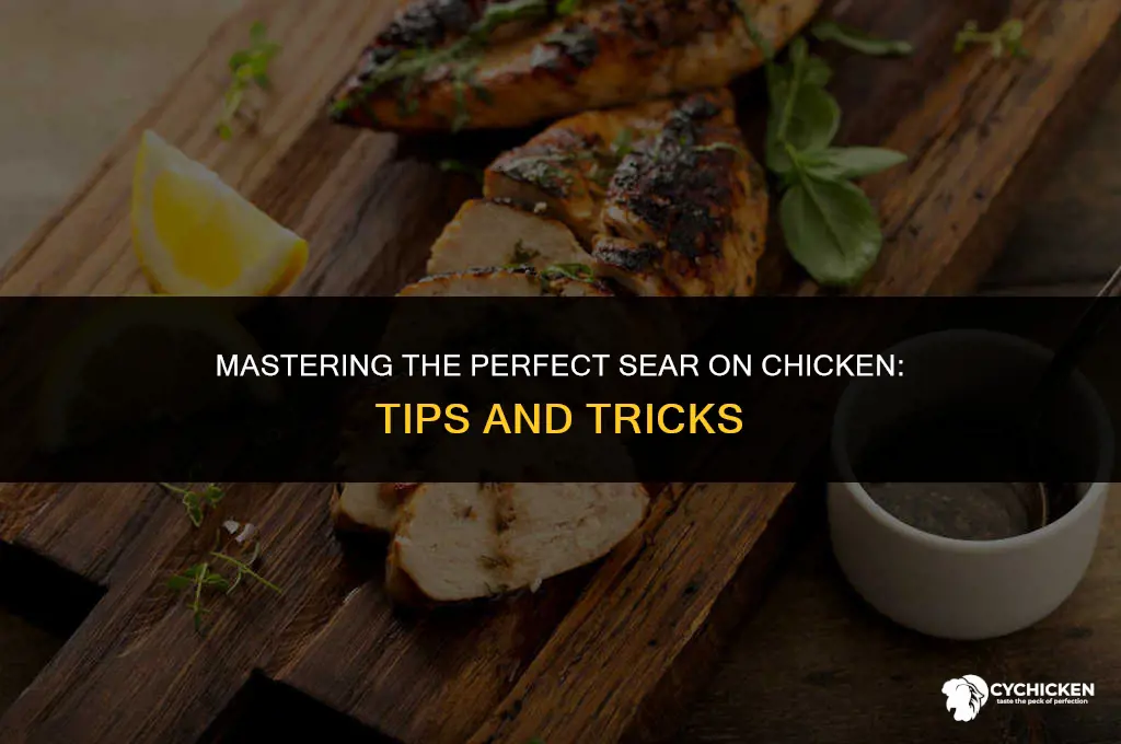 how to get a sear on chicken