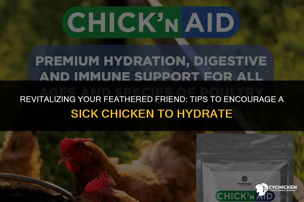 how to get a sick chicken to drink