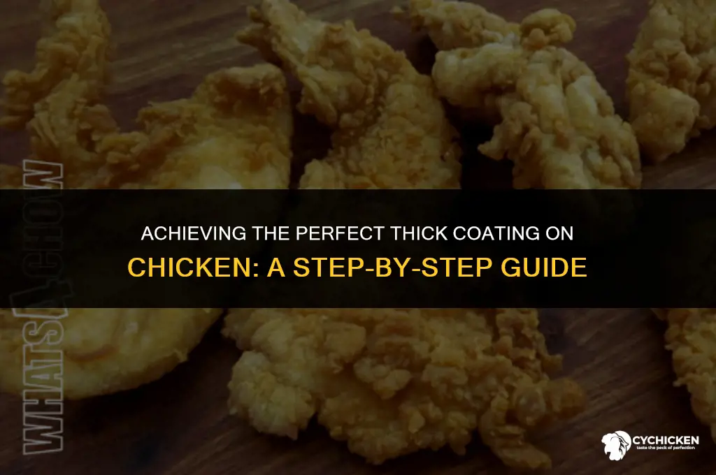 how to get a thick coating on chicken