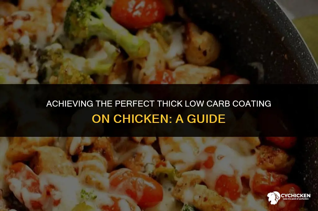 how to get a thick low carb coating on chicken