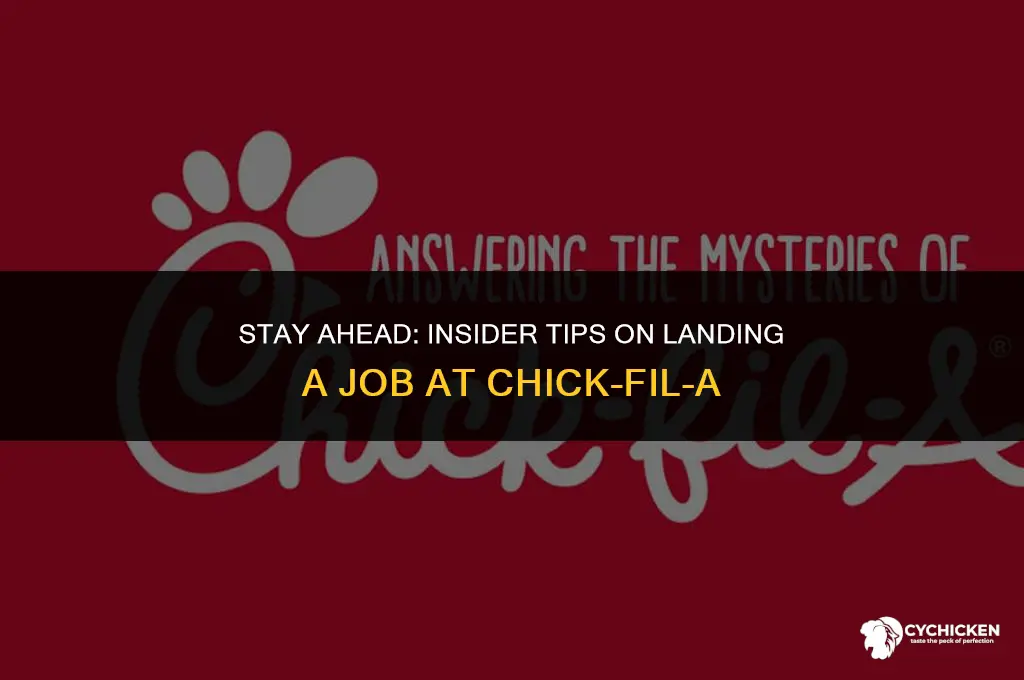how to get allerted when chick fil a is hiring