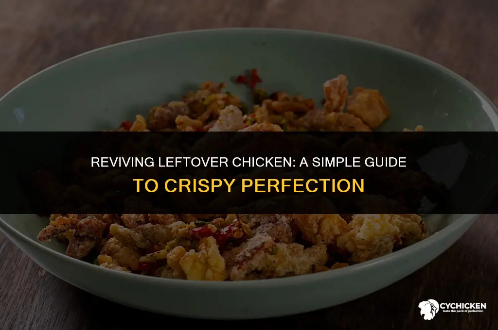 how to get already cooked chicken back crispy