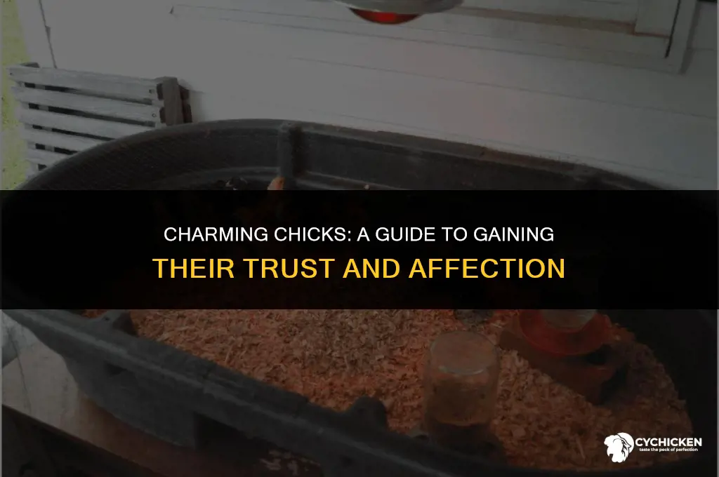 how to get baby chicks to follow you