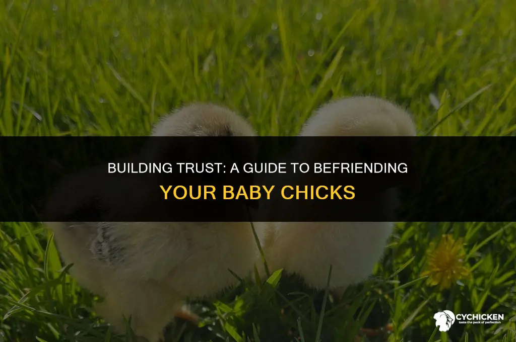 how to get baby chicks to like you