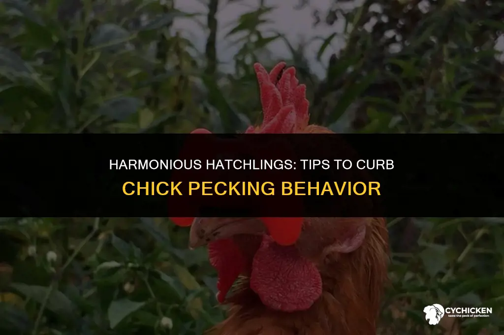 how to get baby chicks to stop pecking each other