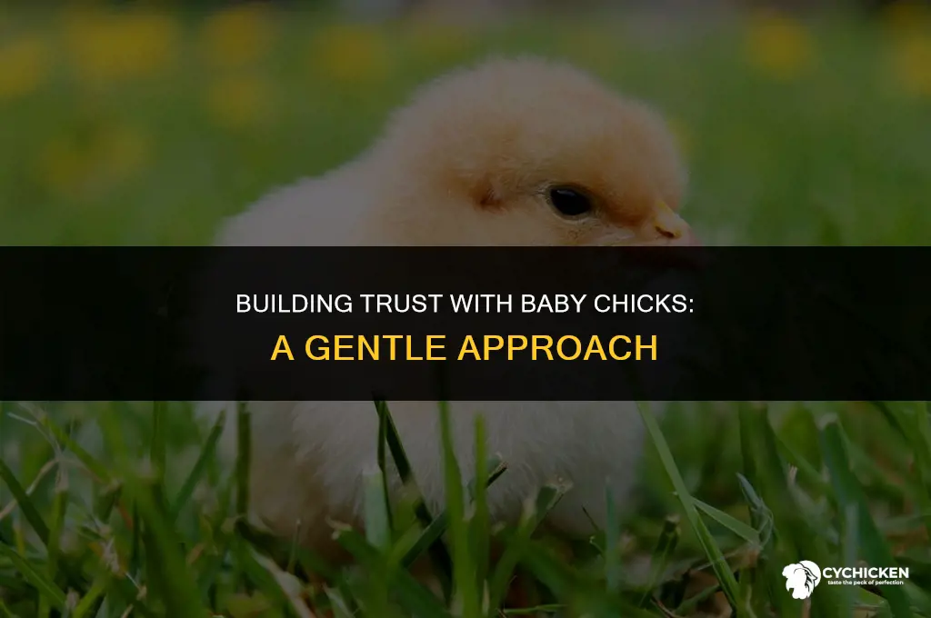 how to get baby chicks to trust you