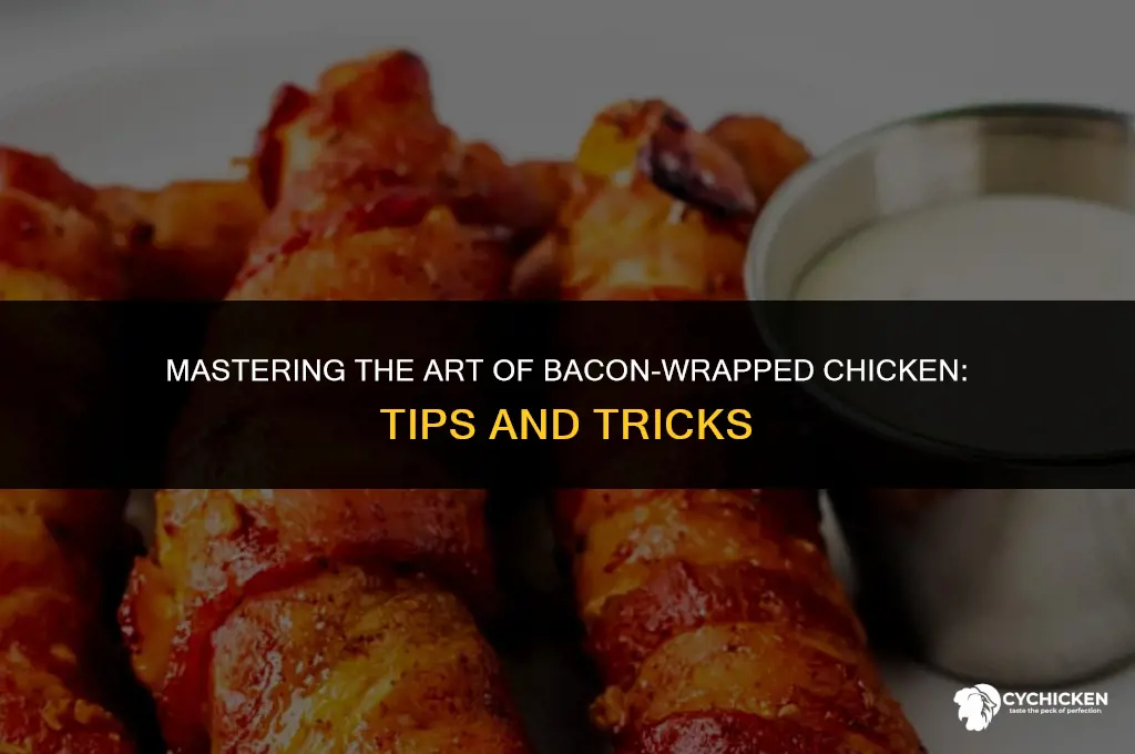 how to get bacon to stay on chicken wrap