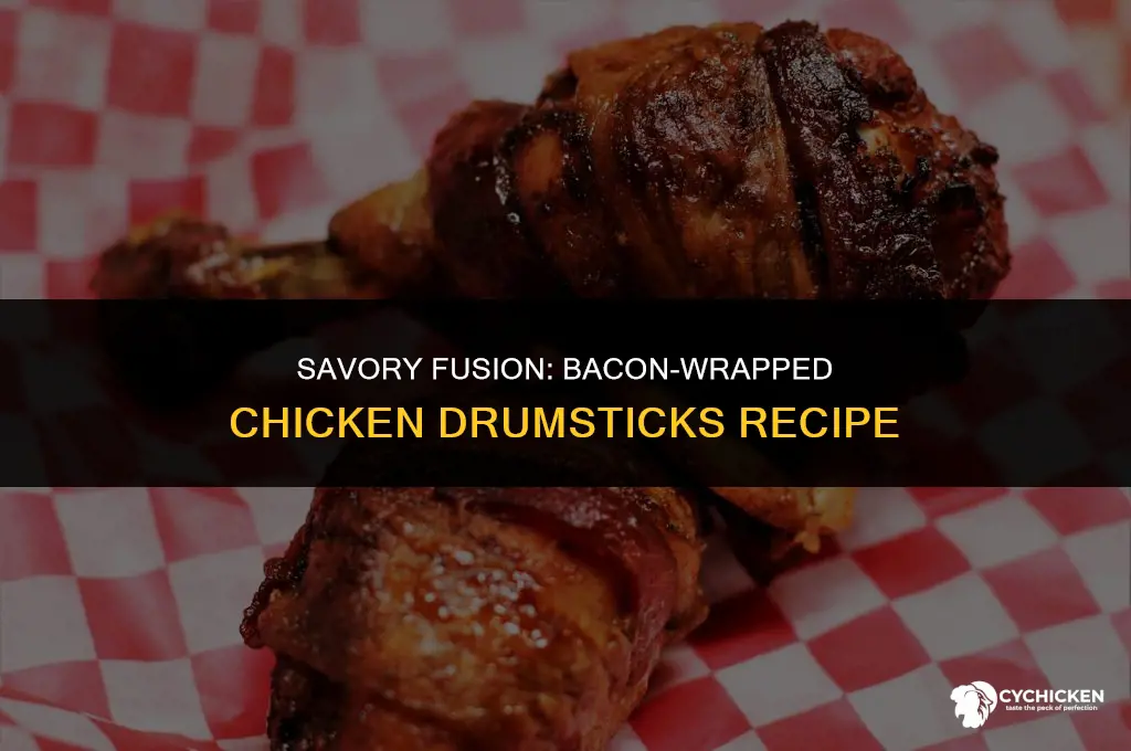 how to get bacon to stick to chicken drumsticks